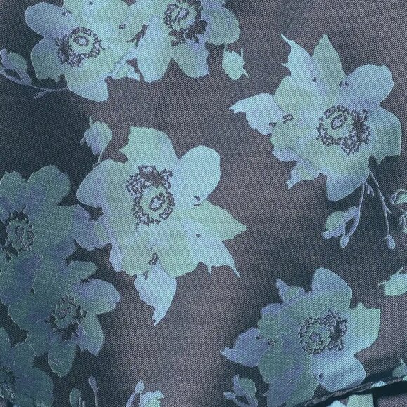 NWT Lulus Tea Party Navy Blue Floral Jacquard Tiered Mini Dress​ - Picture 5 of 8